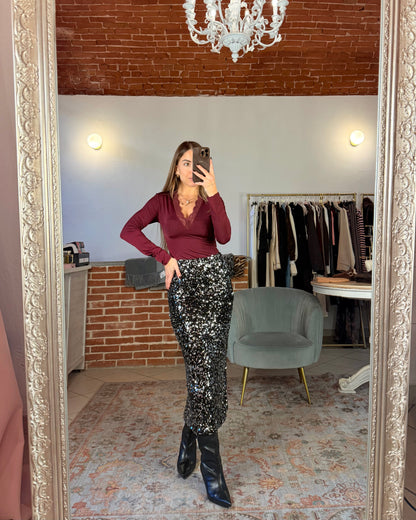 Longuette à sequins