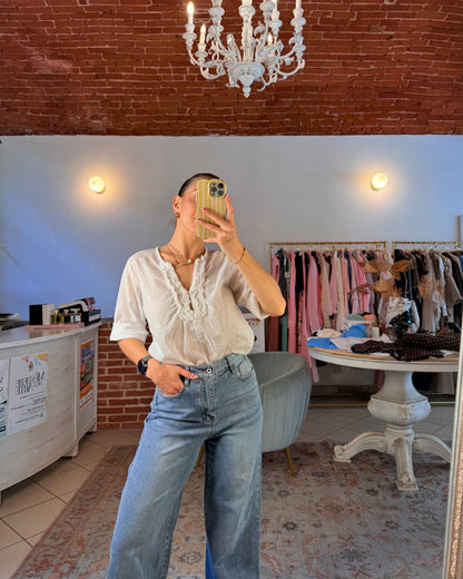 Jeans wide leg elasticizzato