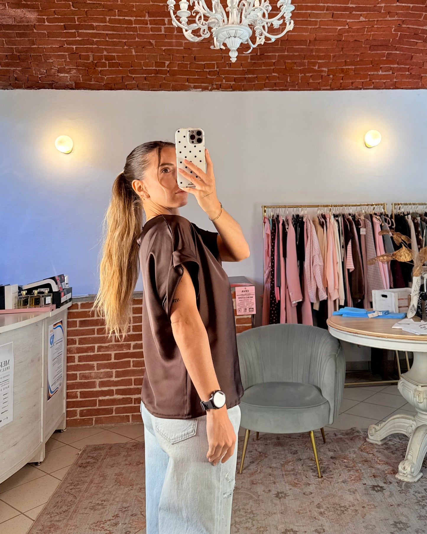 Blusa in raso