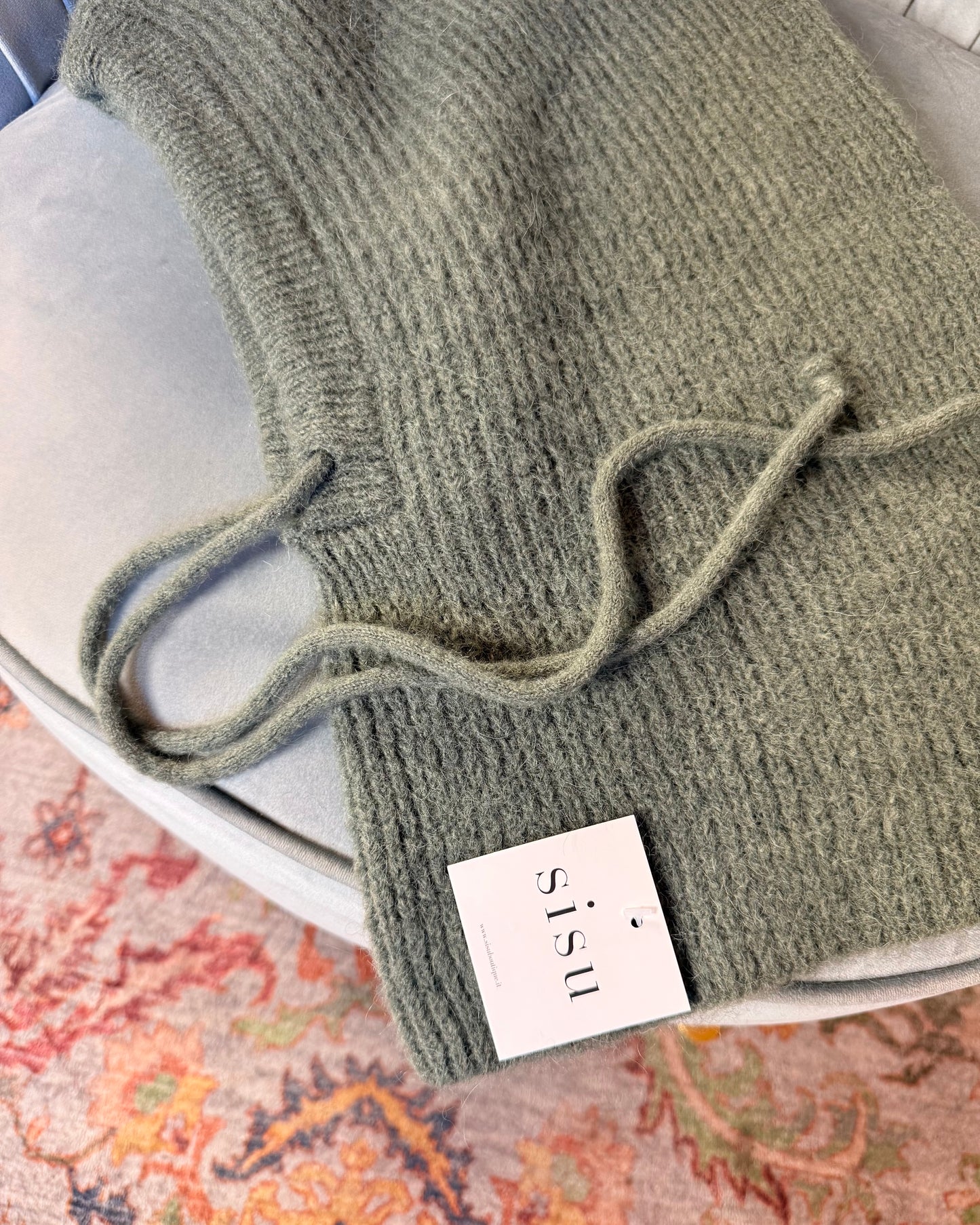 cagoule en mélange d'alpaga