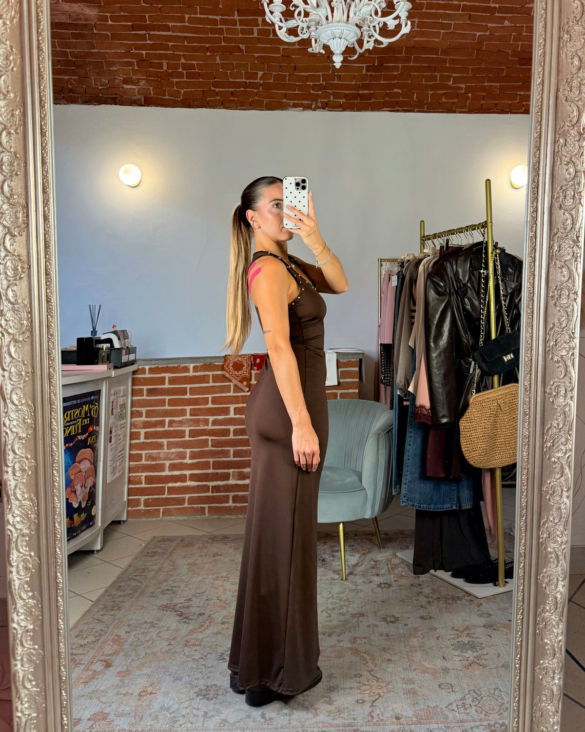 Abito lungo in lycra