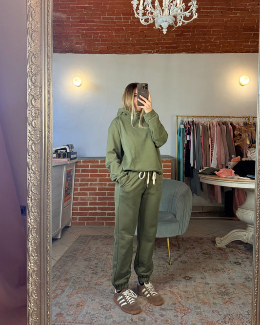 Tuta in cotone garzato