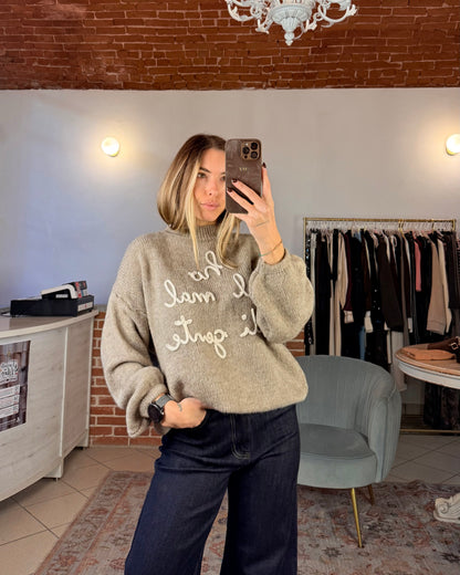 Maglione “Ho il mal di gente”