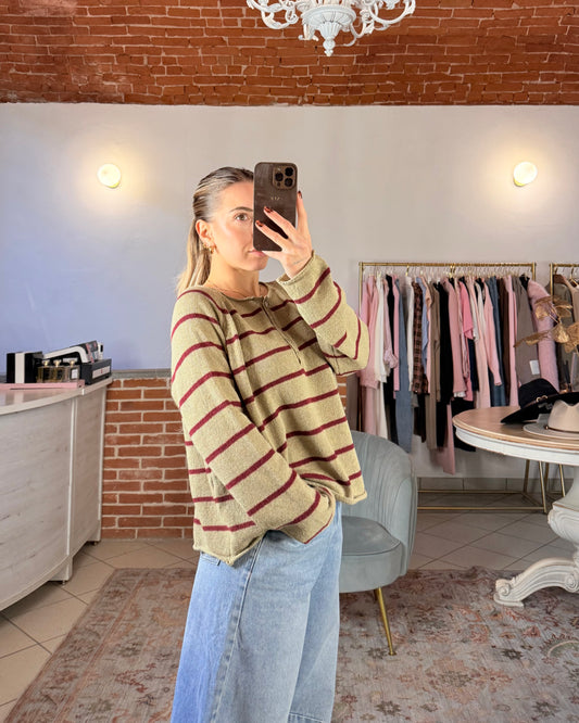 Maglioncino in cotone con bottoni