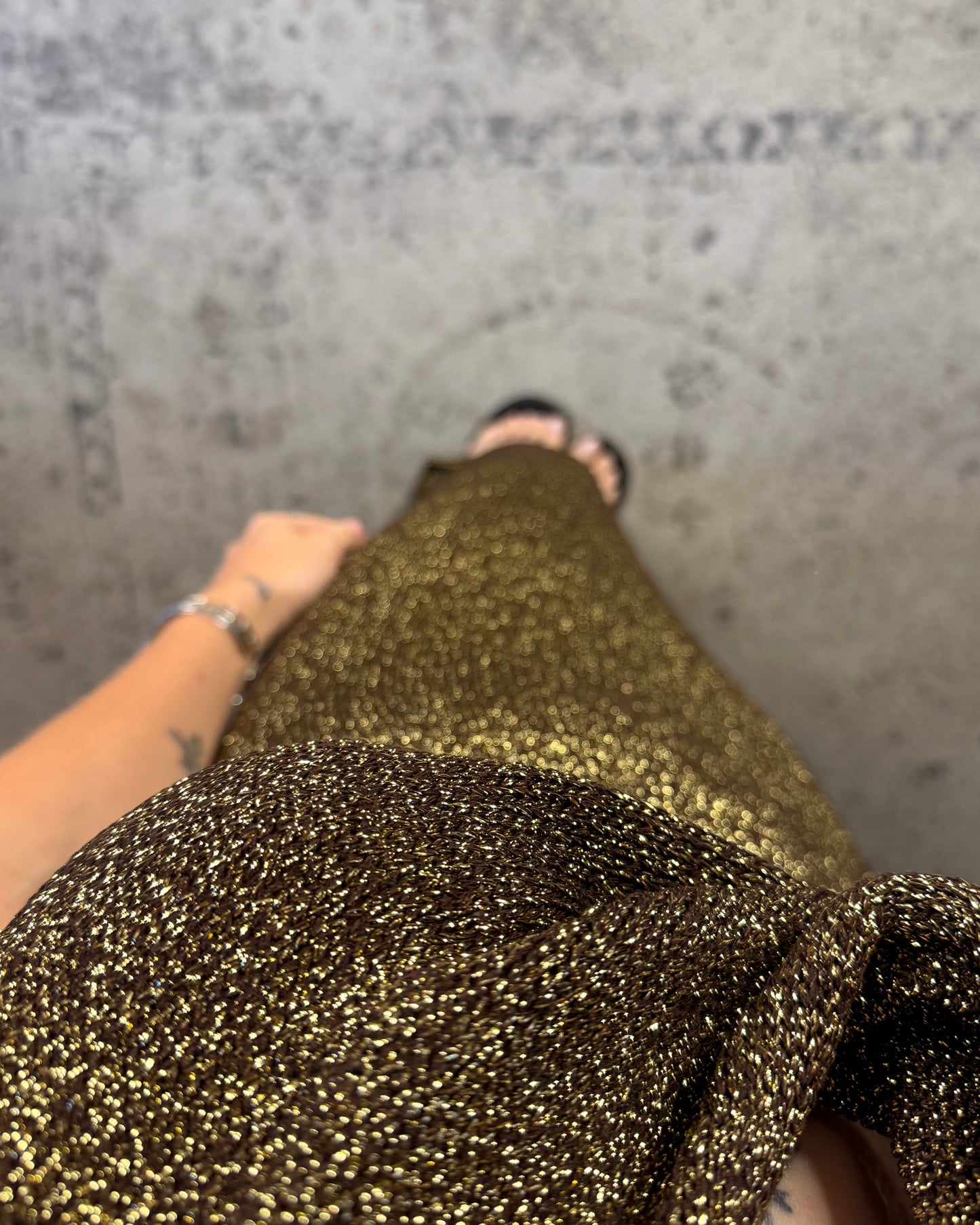 Abito in maglia con lurex
