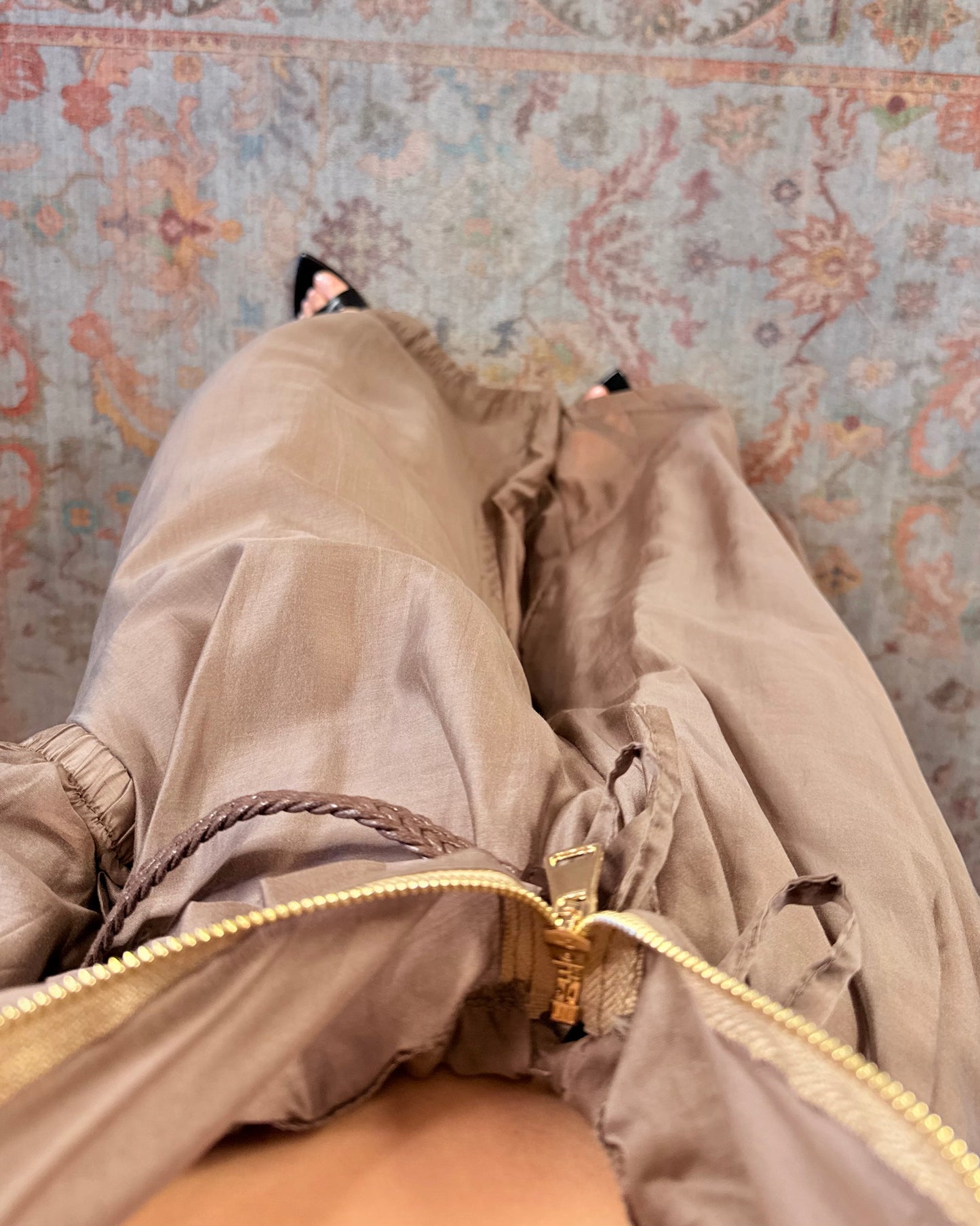 Pantalone ampio velato