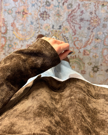 Felpa over in velluto