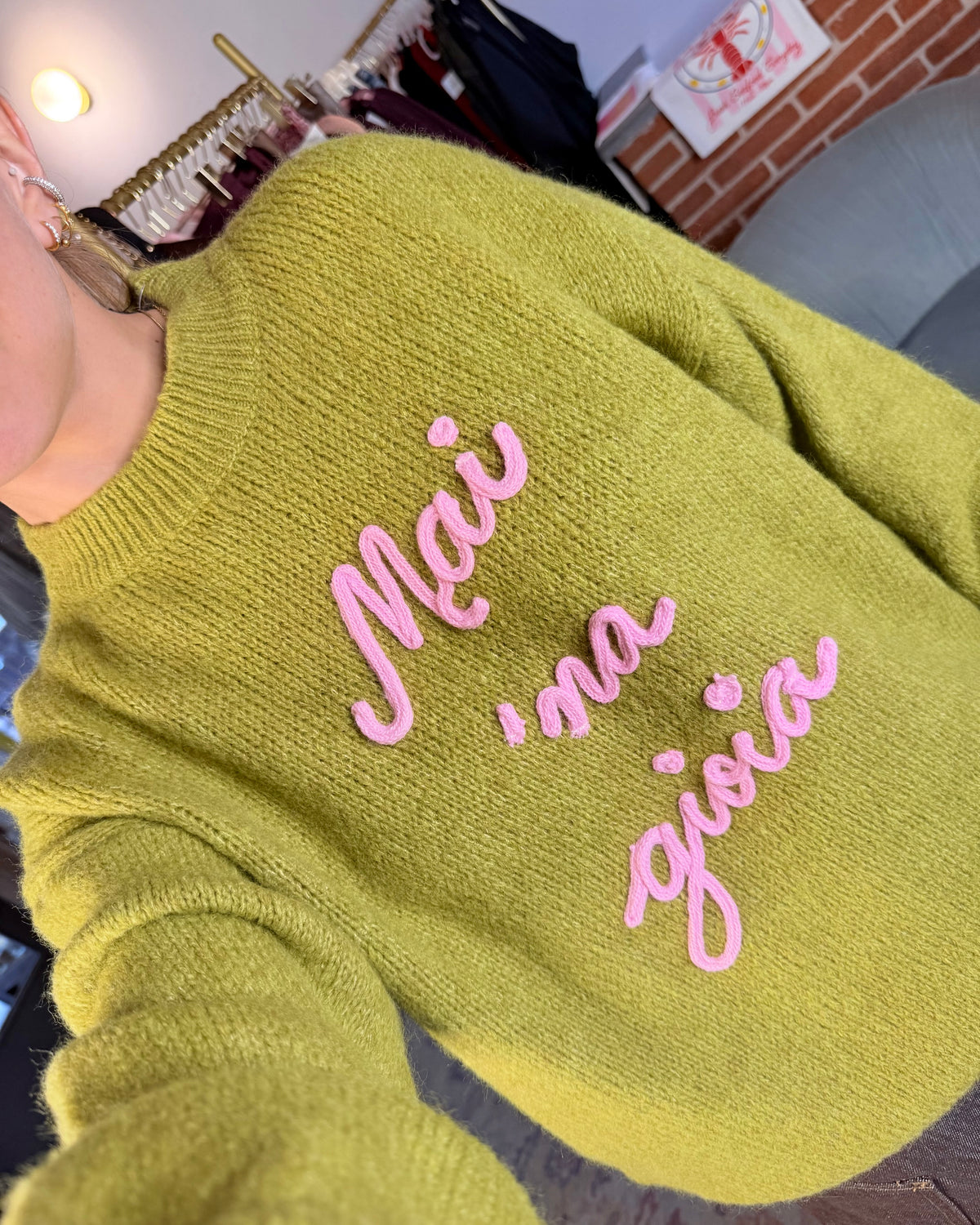 Maglione “Mai ‘na gioia”