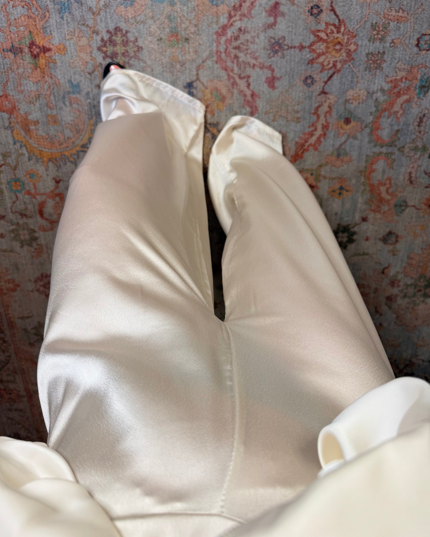 Pantalone a palazzo in raso