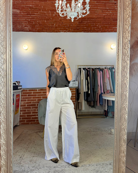 Pantalone baggy in cotone