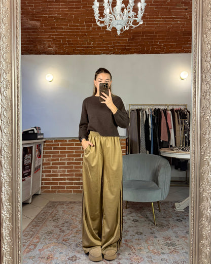 Acetate tracksuit trousers