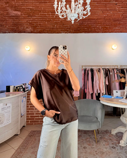 Blusa in raso