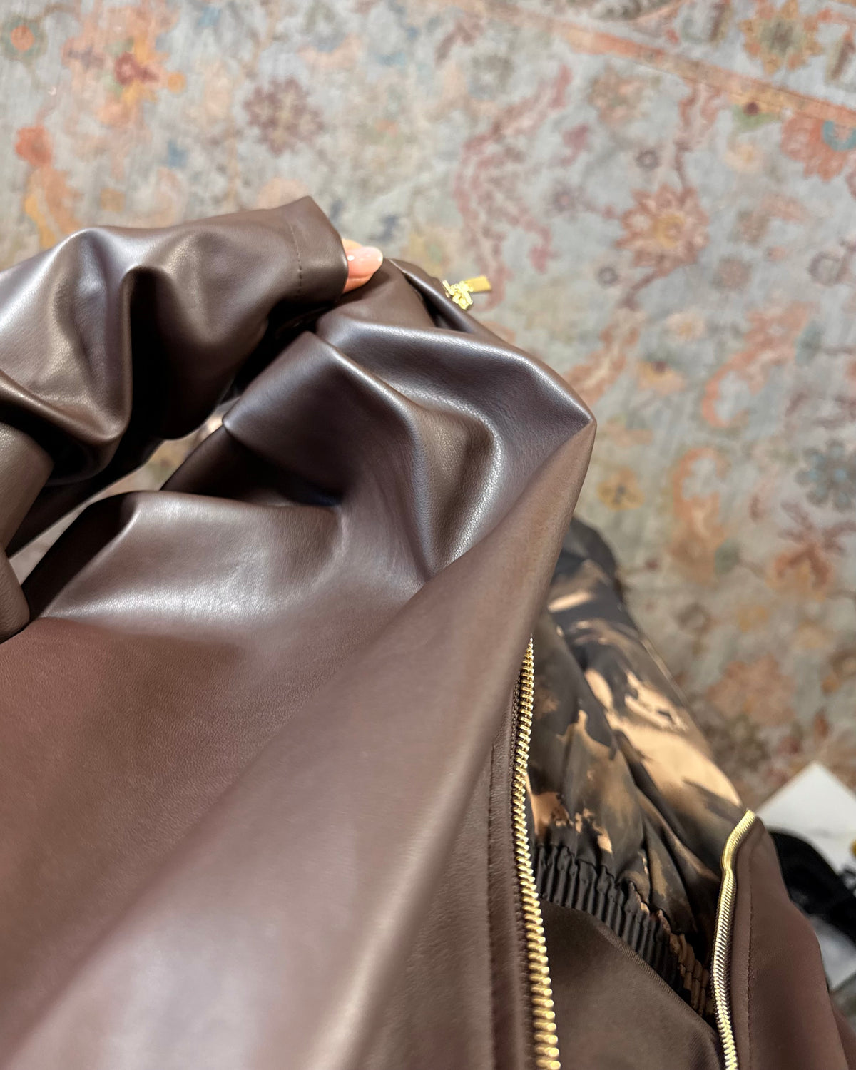 Giacca bomber in ecopelle