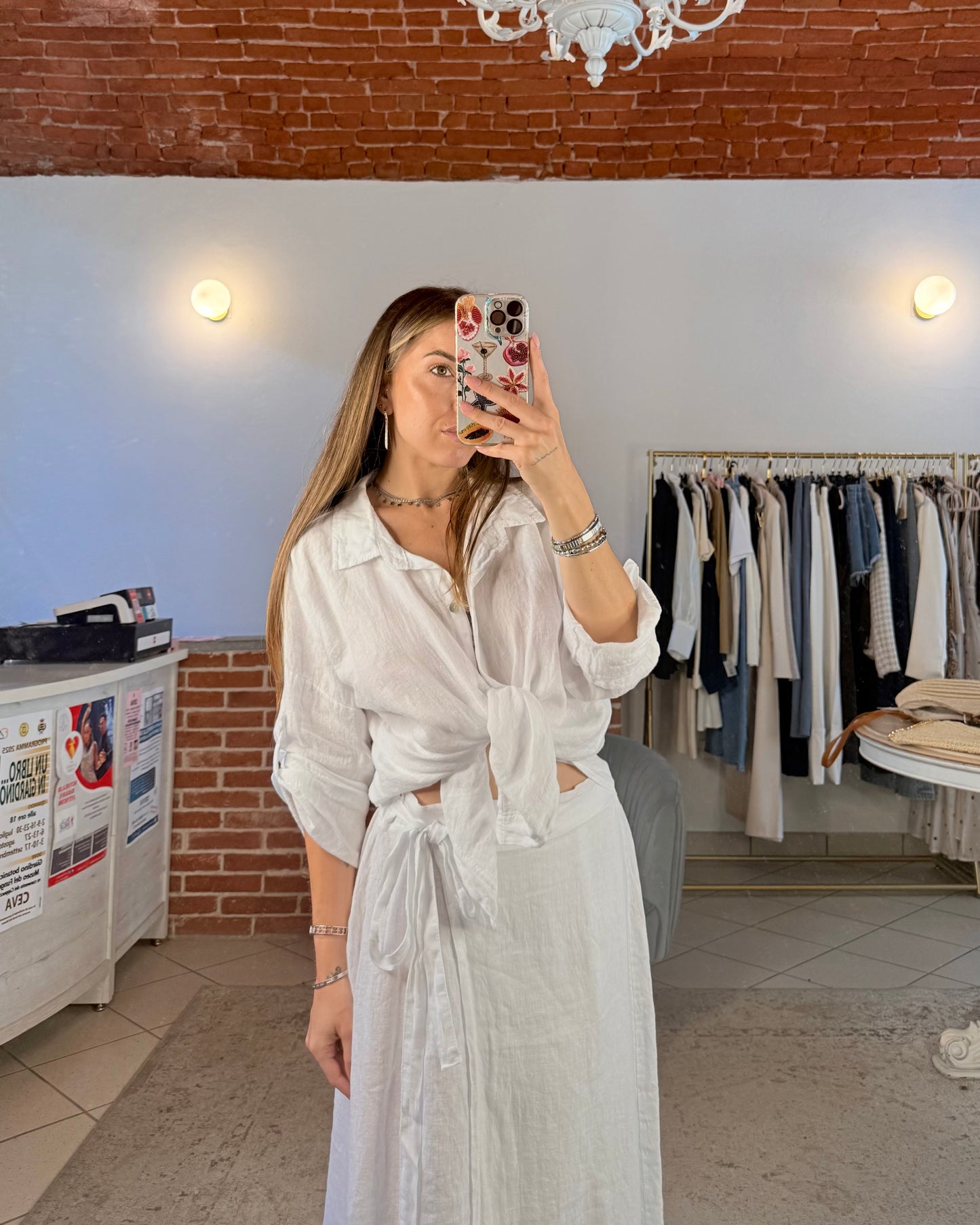 Camicia over in lino