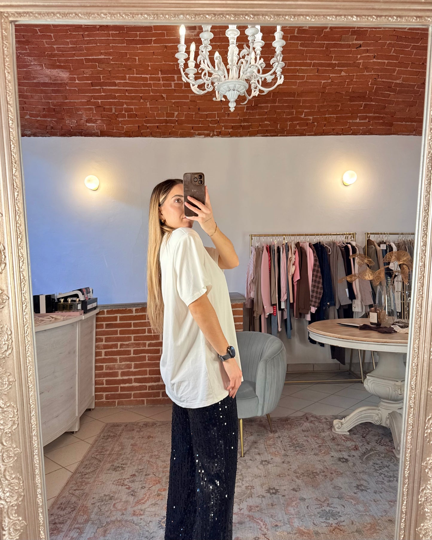 T-shirt oversize spalline imbottite