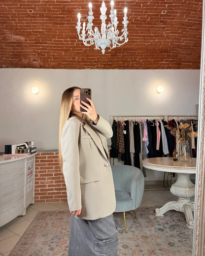 Blazer oversize sciancrato