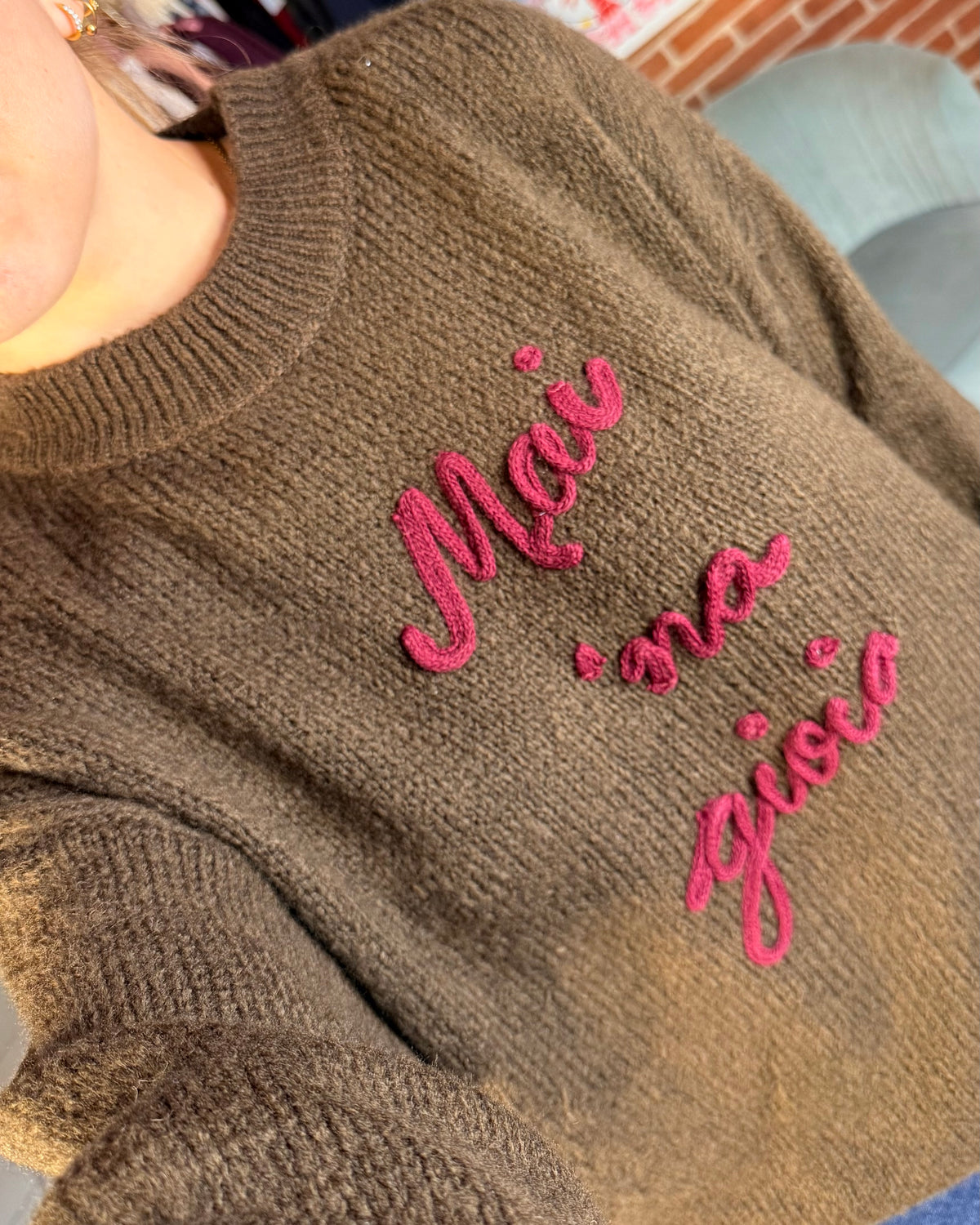 Maglione “Mai ‘na gioia”