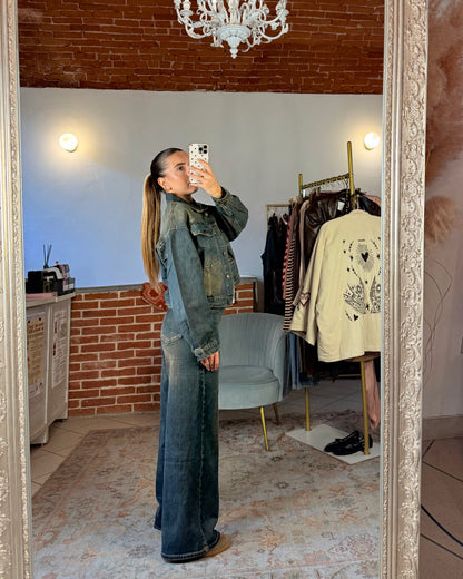 Jeans straight lavaggio vintage