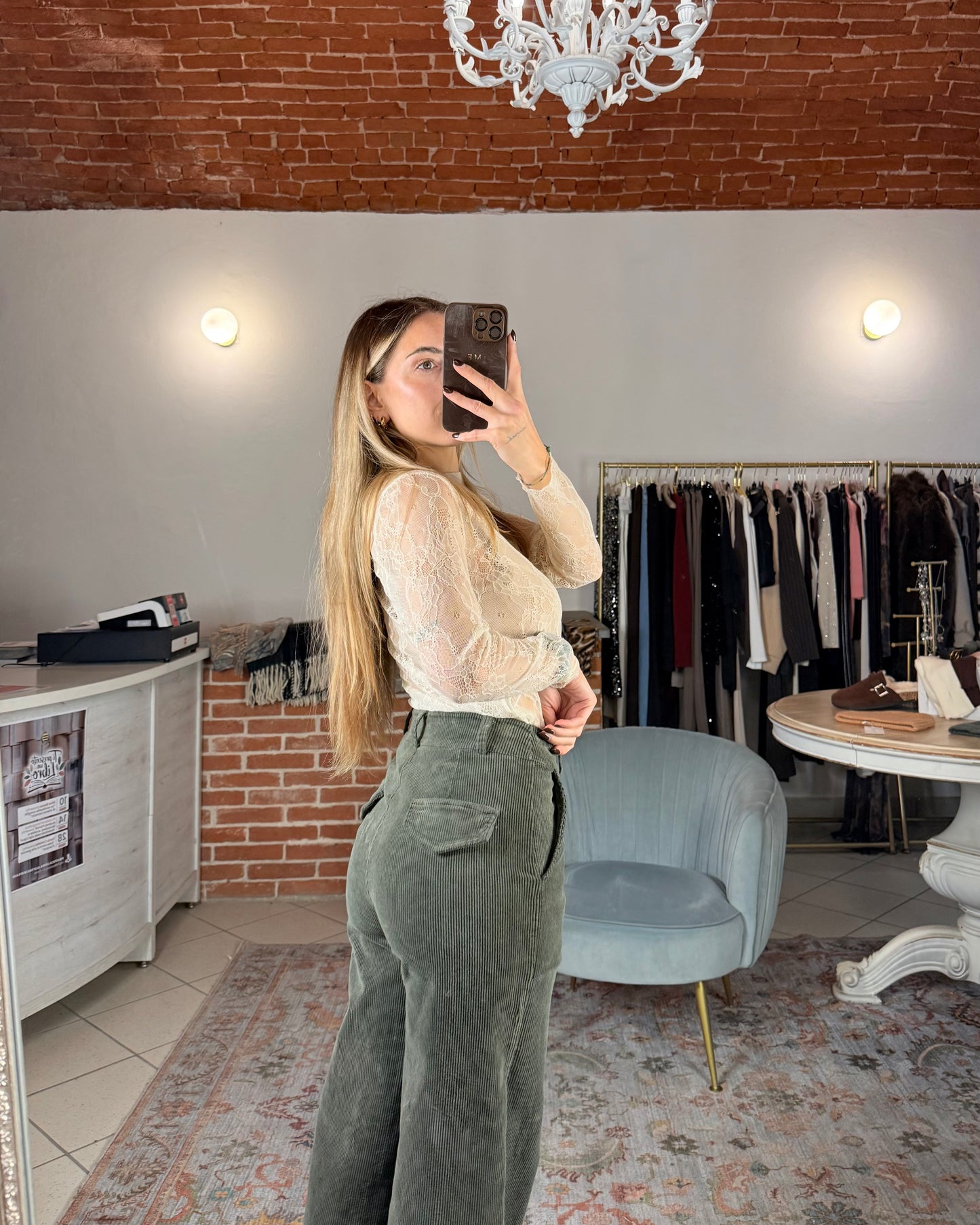 Pantalone in velluto