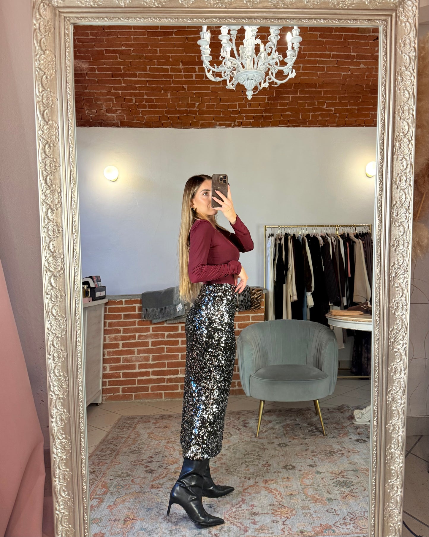 Longuette à sequins