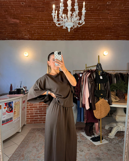 Pantalone in tessuto fluido