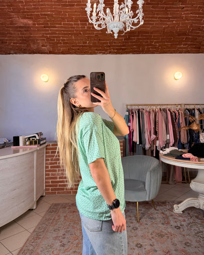 T-shirt pois relaxed fit