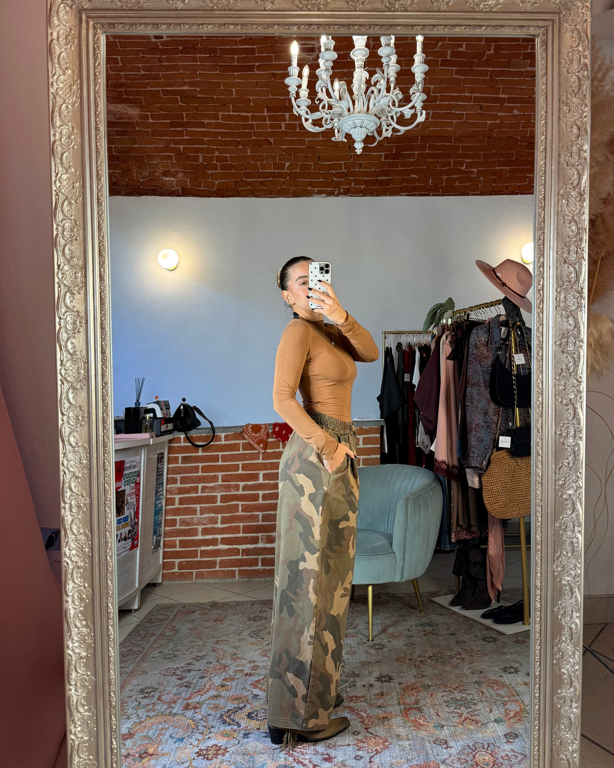 Jeans baggy camouflage