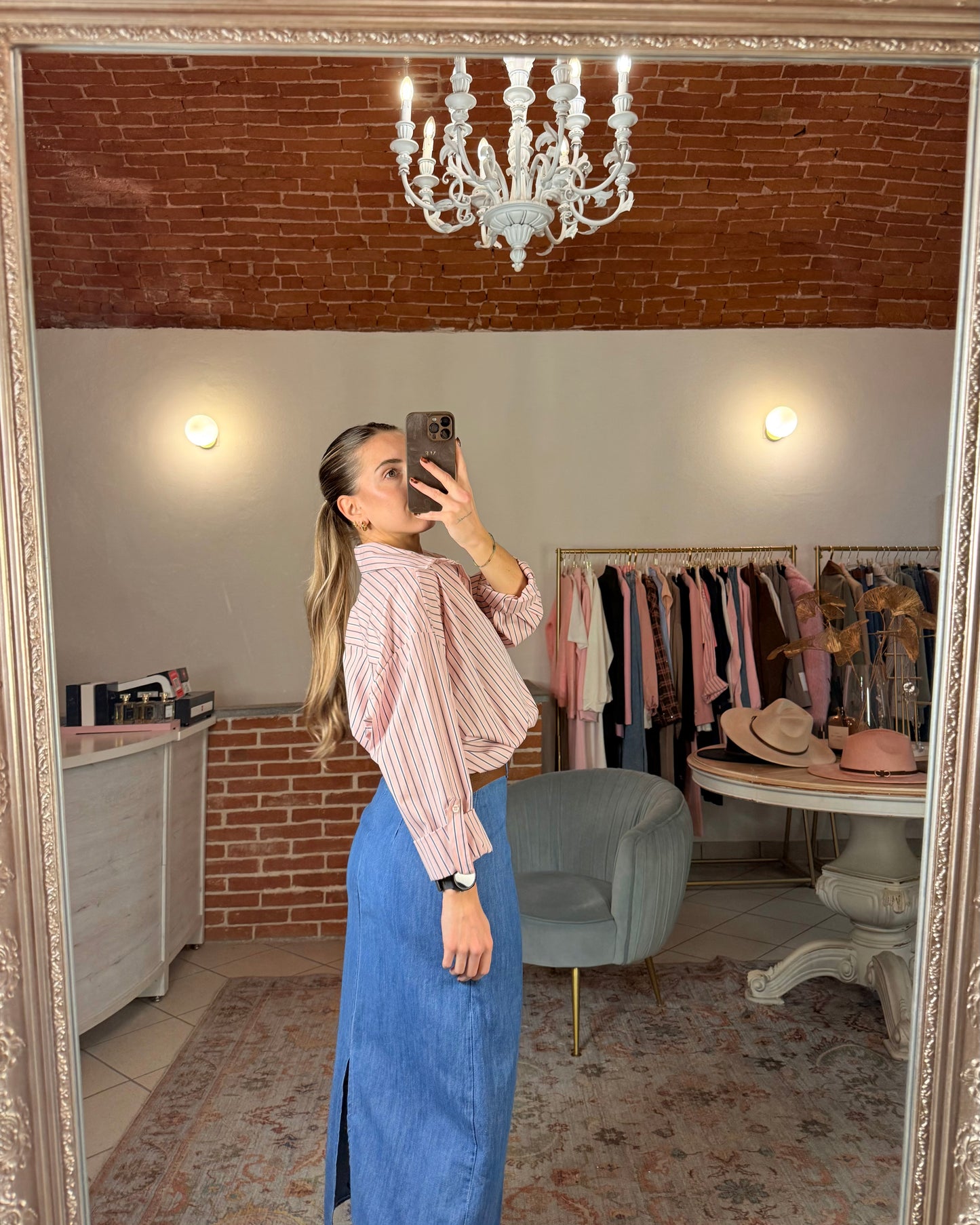 Camicia torchon a righe