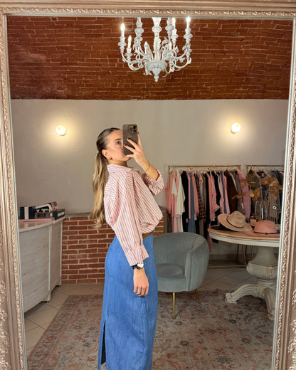 Camicia torchon a righe