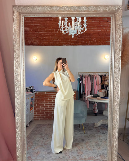 Pantalone in tessuto fluido