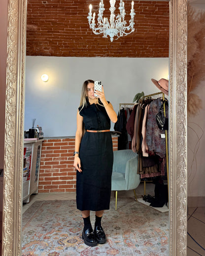 Abito smanicato in maglia