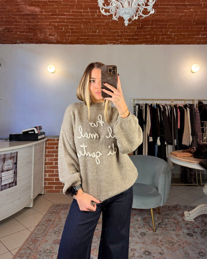 Maglione “Ho il mal di gente”