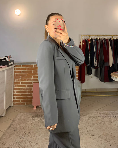 Blazer oversize sciancrato