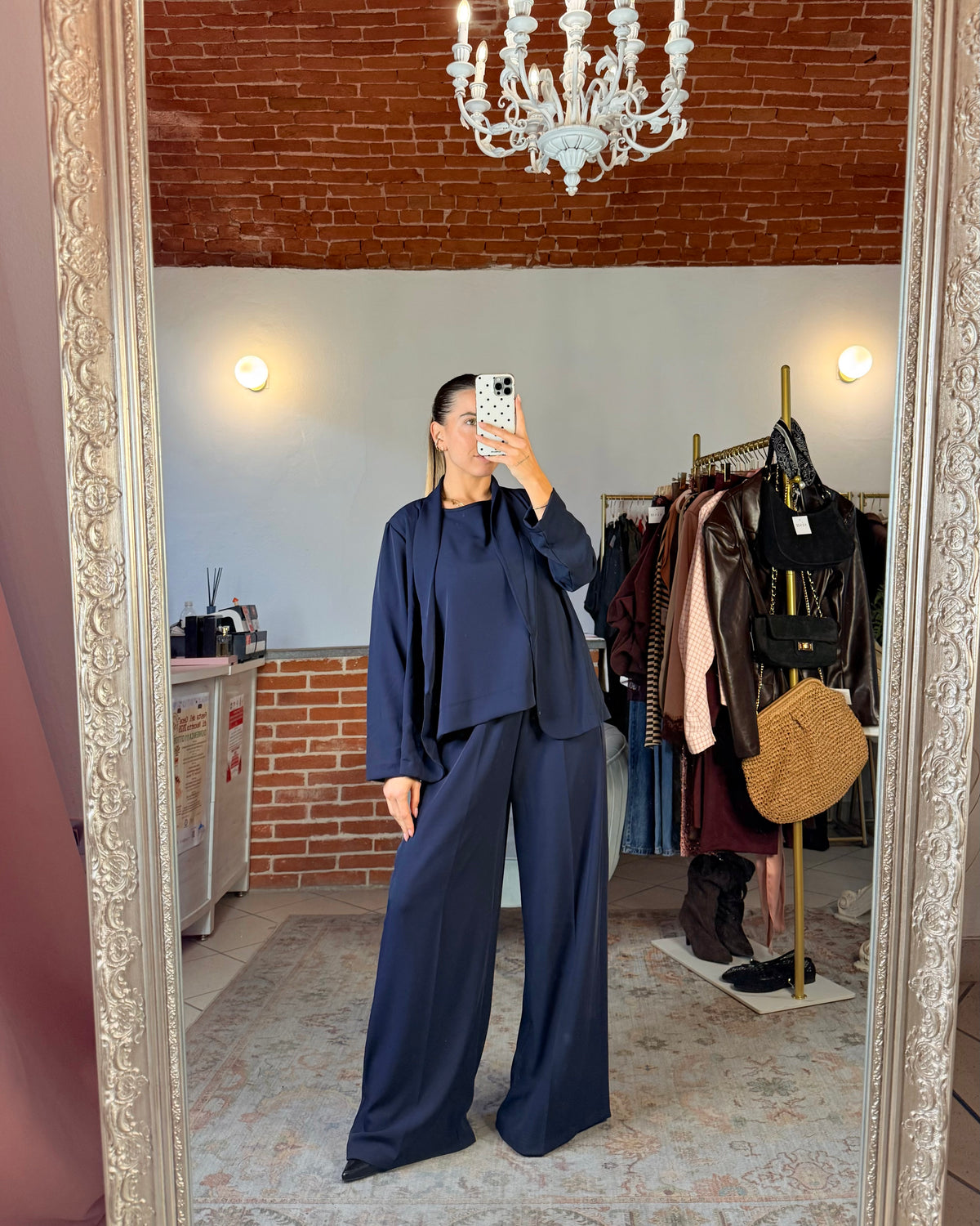 Pantalone in tessuto fluido