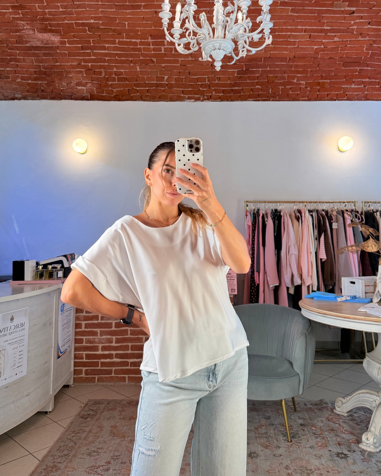 Blusa in raso