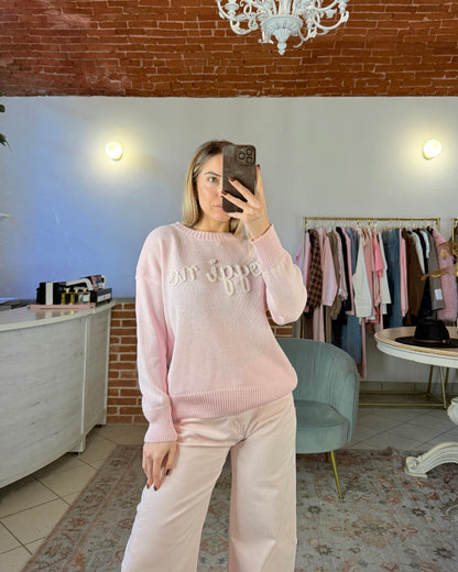 Maglioncino in cotone “oggi no”