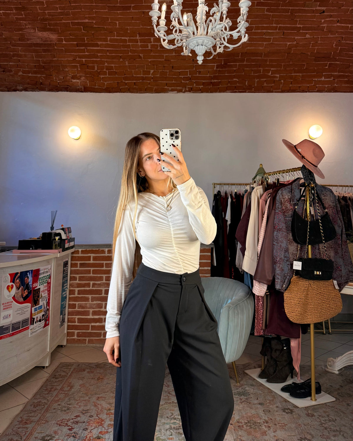 Pantalone con pinces