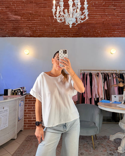 Blusa in raso