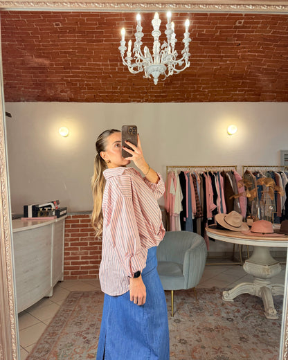 Camicia torchon a righe