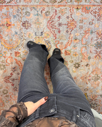 jeans à jambes larges