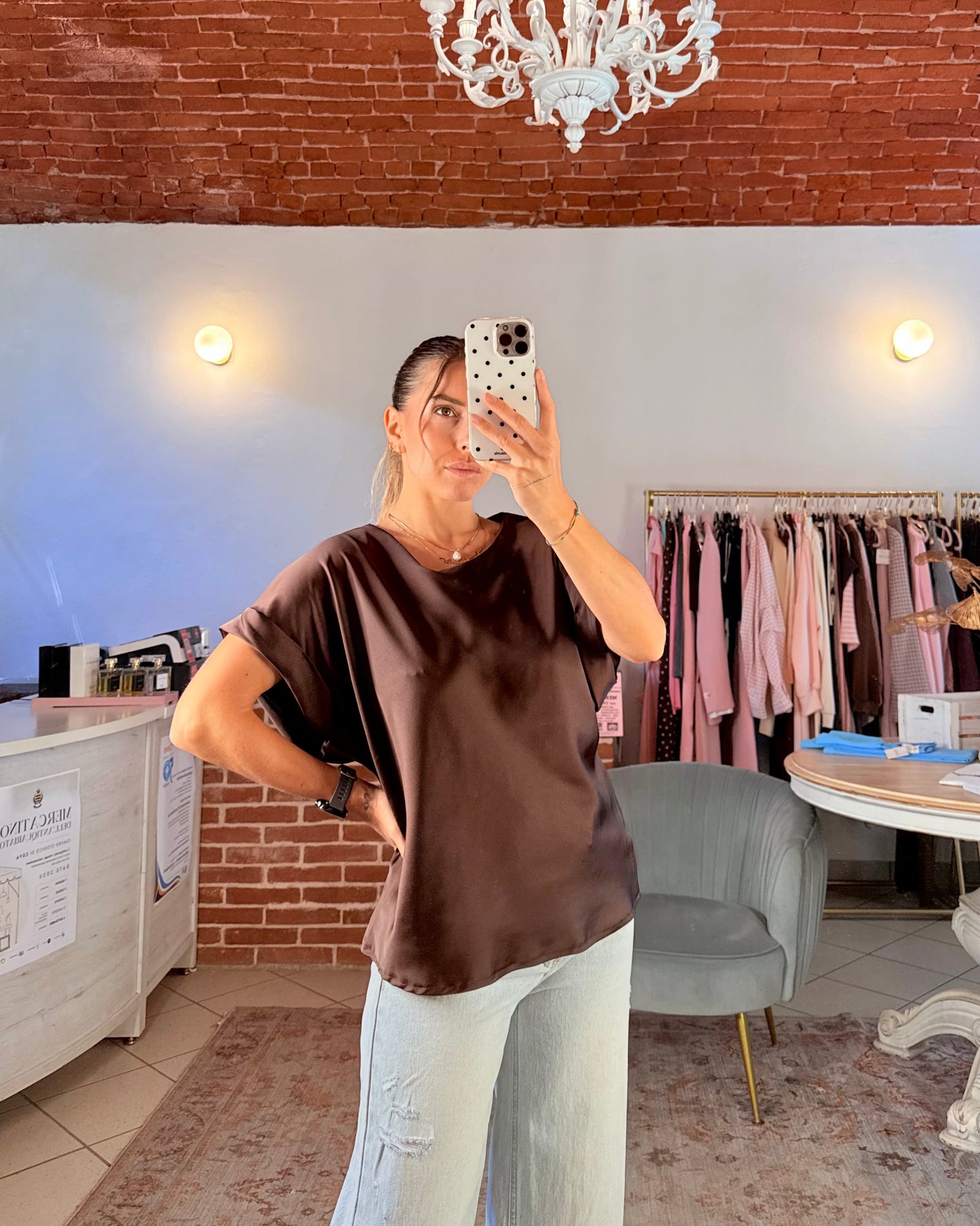 Blusa in raso