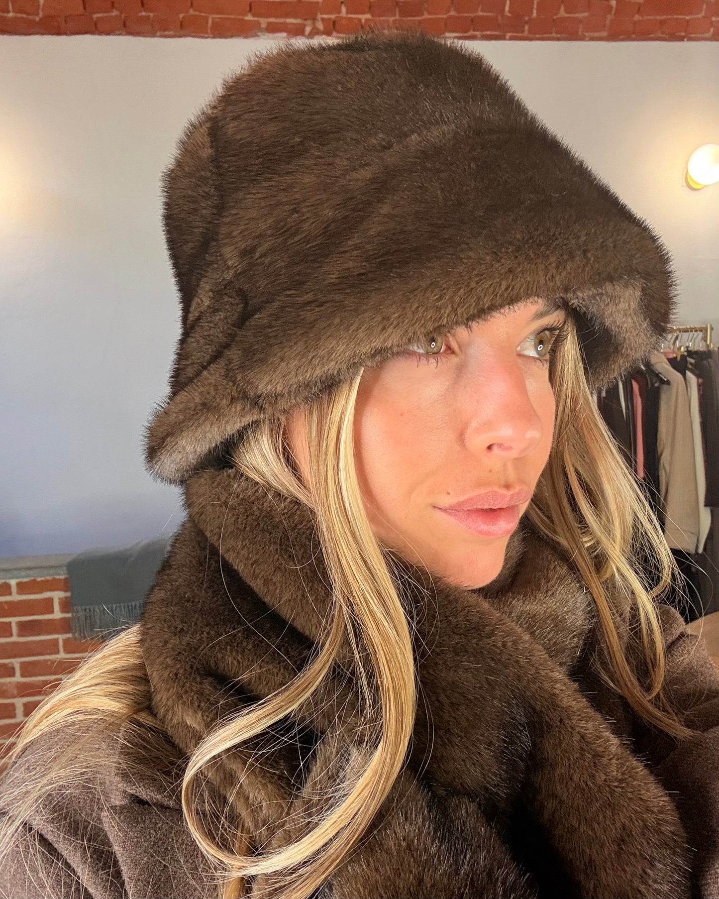 Cappello eco pelliccia