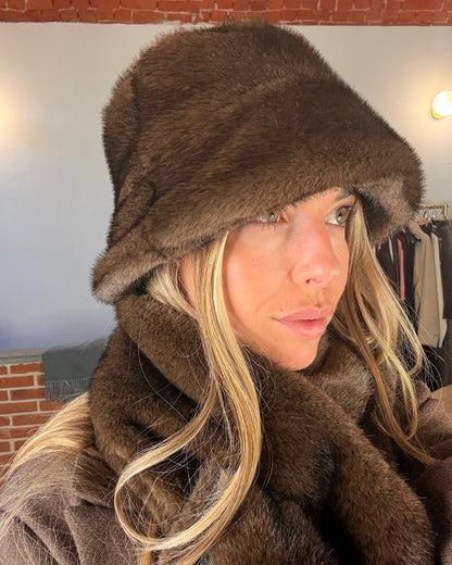 Cappello eco pelliccia