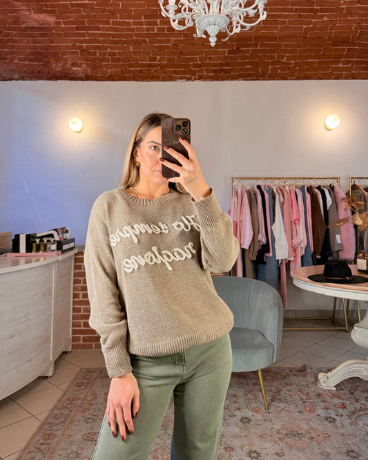 Maglioncino in cotone “Ho sempre ragione”