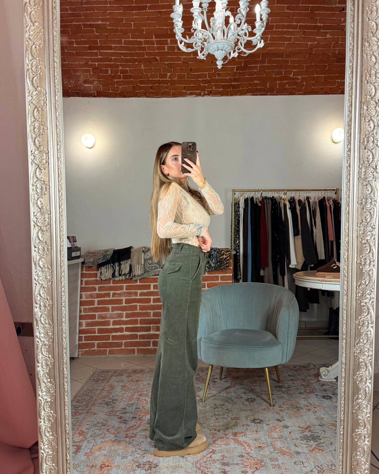 Pantalone in velluto