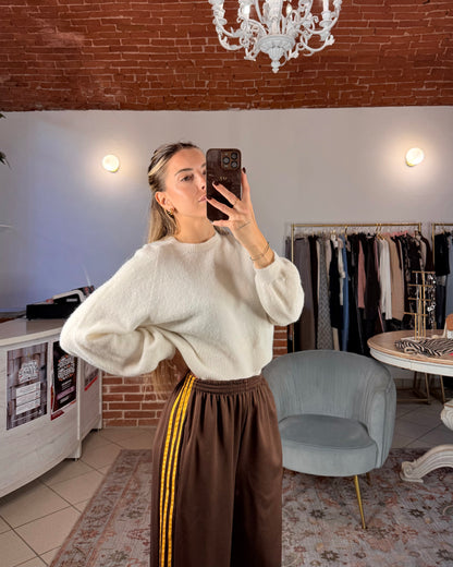 Acetate tracksuit trousers