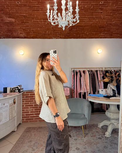 Blusa puro lino