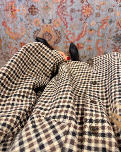 Camicia oversize in cotone flanella