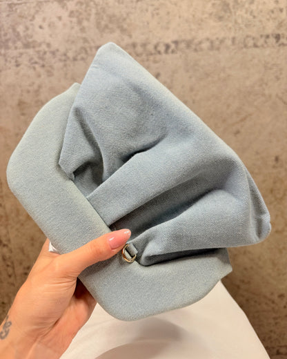 Pochette denim e strass