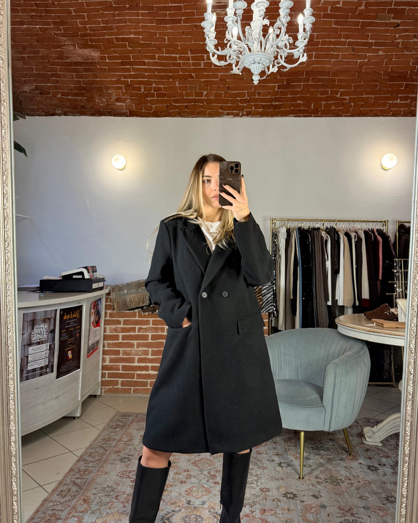 Double-breasted coat